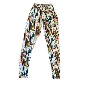 Rainbow Rules Literary-Inspired Print Leggings - XS